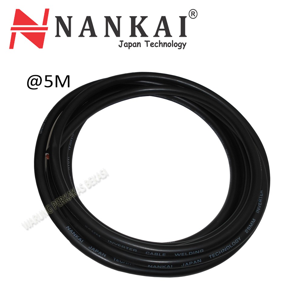 Nankai Welding Cable Kabel Mesin Las 25Mm Panjang 5M Bisa Untuk 200A Shopee Indonesia