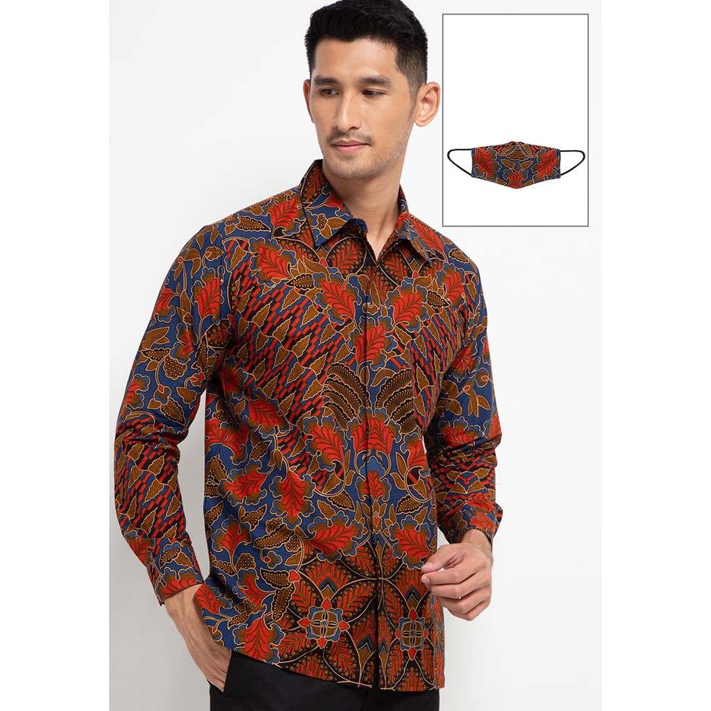 Jual Danar Hadi Batik Motif Ron Tirtotejo Men Shirt Red A3 Indonesia