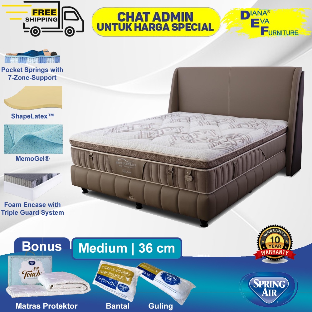 Jual Spring Air Madison Set Kasur Springbed Shopee Indonesia