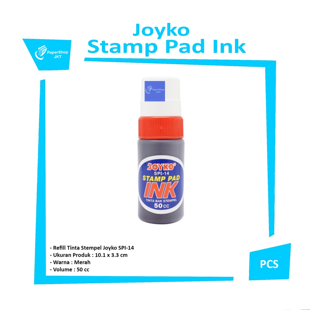 Jual JOYKO Stamp Pad Ink Refill Tinta Stempel SPI14 Merah Shopee