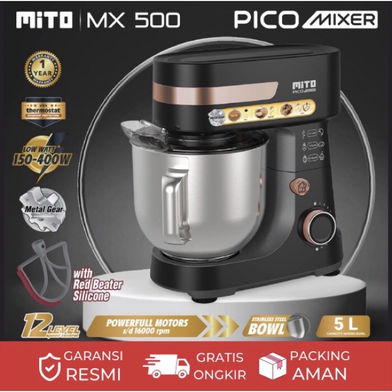Jual MITO MIXER MX 500 MX500 / STAND MIXER MITO kapasitas 5 liter