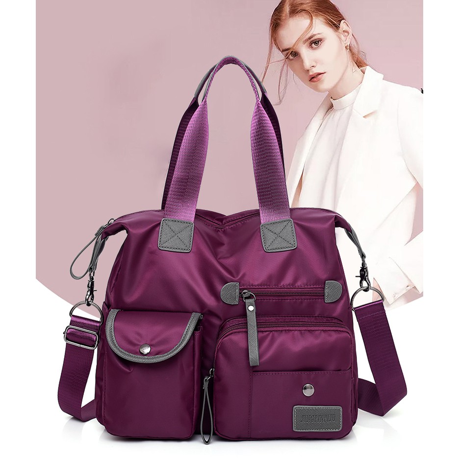 Ennwen TS124 Korea Elegant Light Nylon Waterproff Bag / Tas Selempang Wanita Shopee Indonesia