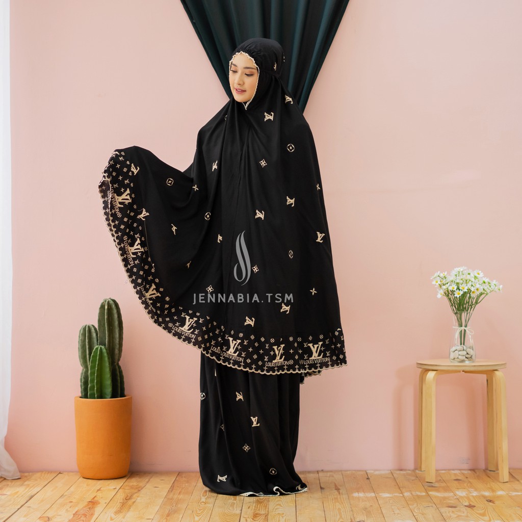 Mukena Dewasa Rayon Full Bordir Motif Series Shopee