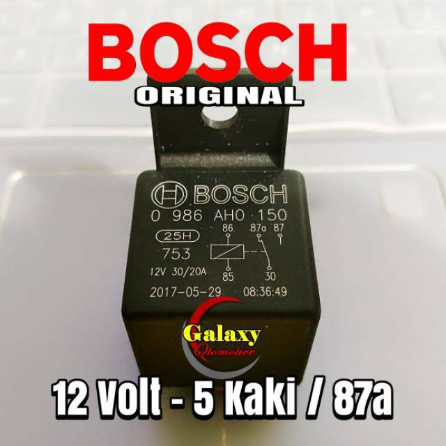 Jual Relay Bosch 12v Kaki 5 Pemutus 87a Shopee Indonesia