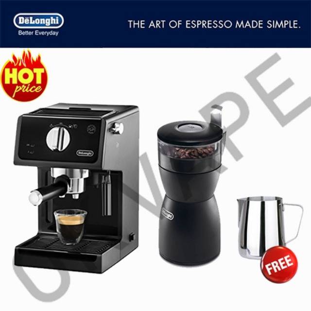 Jual Paket DeLonghi ECP31.21 KG40 Free Milk Jug Coffee Espresso Mesin