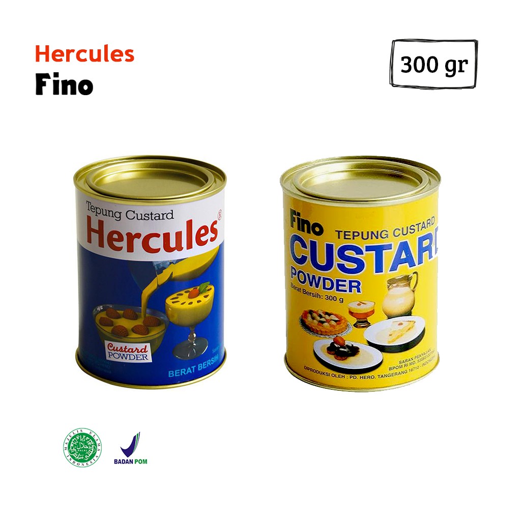 Hercules / Fino Custard Powder / Tepung Custard [300 gr