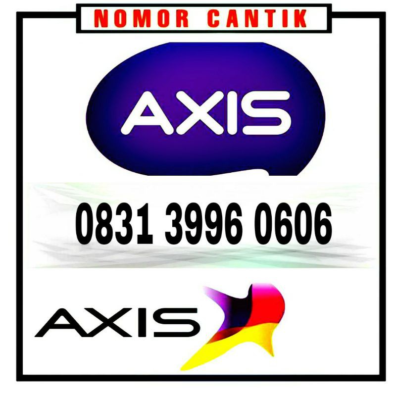 nomor cantik nomer kartu perdana axis 3996 39 96 399 99 996 60 606 6060  60606 06 060 0606 606 | Shopee Indonesia