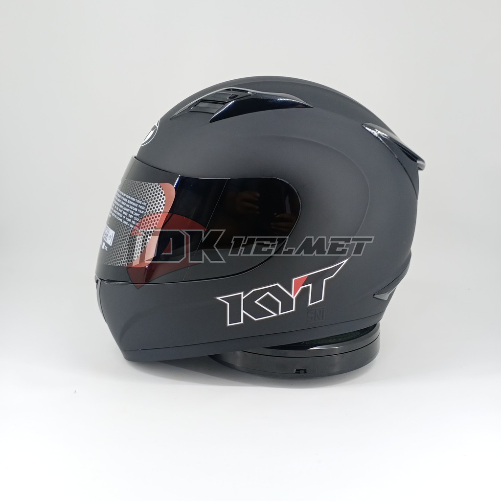 Jual HELM FULL FACE KYT R10 R10 SOLID BLACK DOFT HITAM DOFF POLOS MURAH BARU ORIGINAL Indonesia
