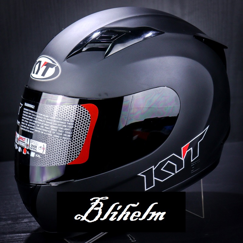 Jual HELM KYT R10 SOLID BLACK DOFF FULL FACE ORIGINAL PRODUCT KYT