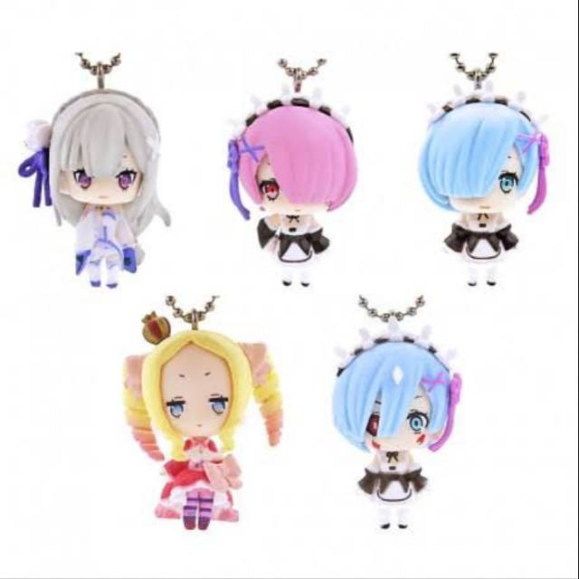 Jual Gashapon Isekai Re Zero Another World Keychain Gacha Figure