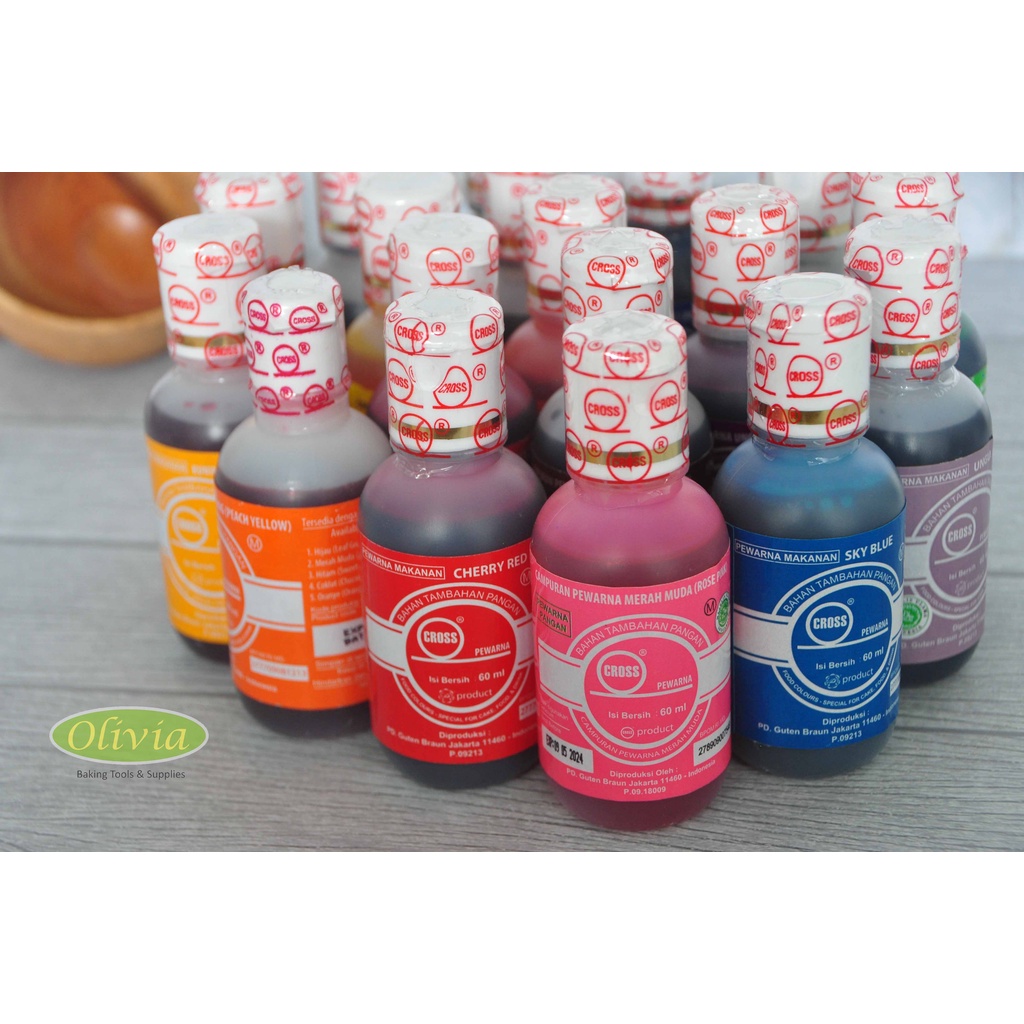 Jual Pewarna Makanan Cross / Food Colouring Cross 60 ml Shopee Indonesia