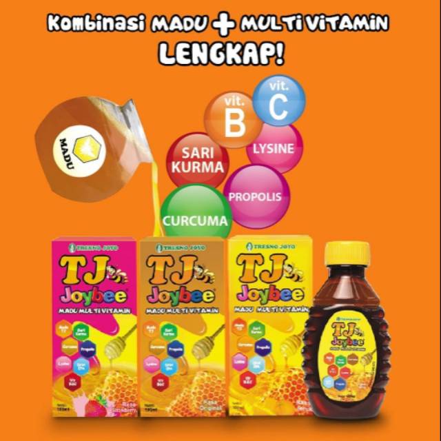 Madu TJ Joybee Tresno Joyo + Multivitamin 100ml Shopee