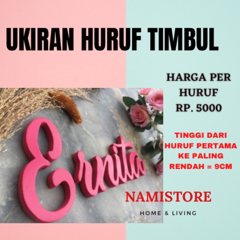 Jual CUSTOM UKIR PER HURUF / custom nama aesthetic / nama kayu aesthetic / tulisan ukir