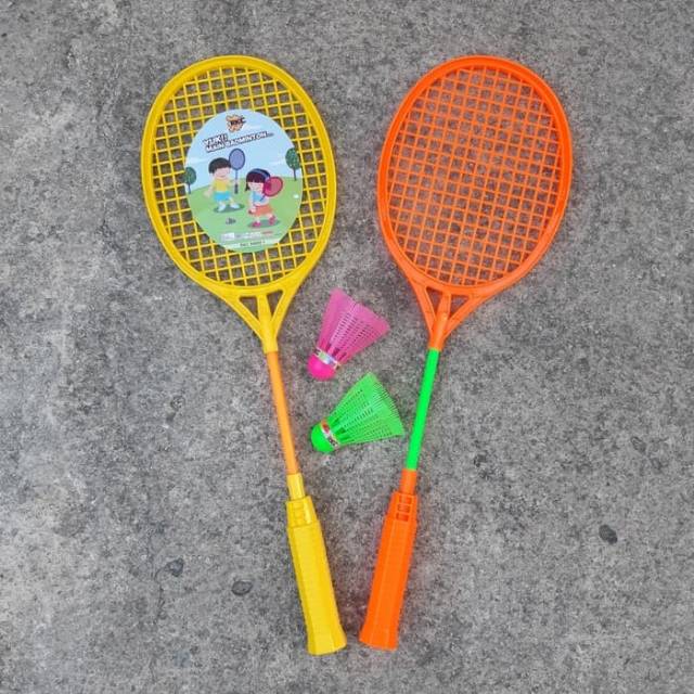 Jual Sepasang Raket Badminton Mainan Anak - Raket Bulutangkis Anak - Mainan Raket Anak | Shopee Indonesia