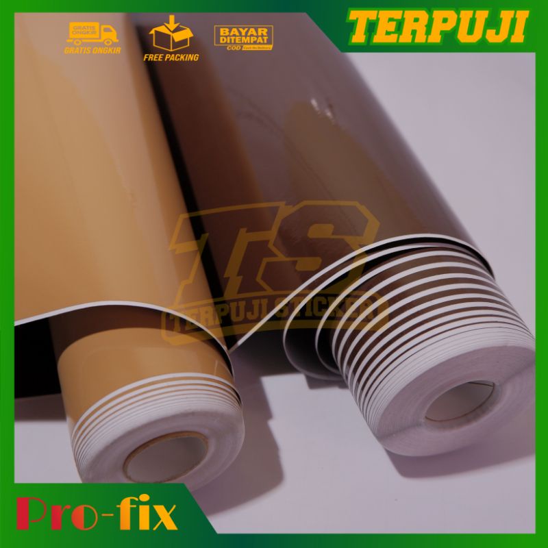 Jual Sticker Skotlet Coklat / Sticker Brown / Skotlet Coklat Tua / Sticker Coklat Muda/Skotlet Warna Coklat Termurah | Shopee Indonesia