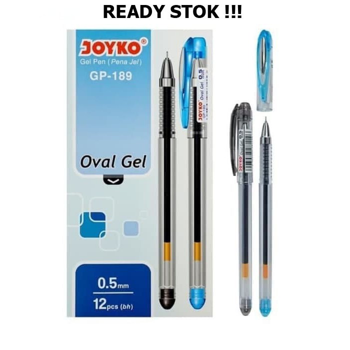Gel Pen Joyko Oval Gel GP189 05 mm Pulpen Joyko / Ballpoint Joyko