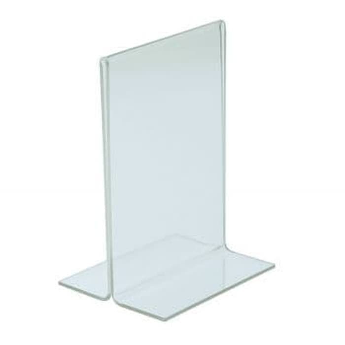 Jual Tempat Brosur/Acrylic Tent Card A5 / Tent Holder/ Tent Card 2 sisi