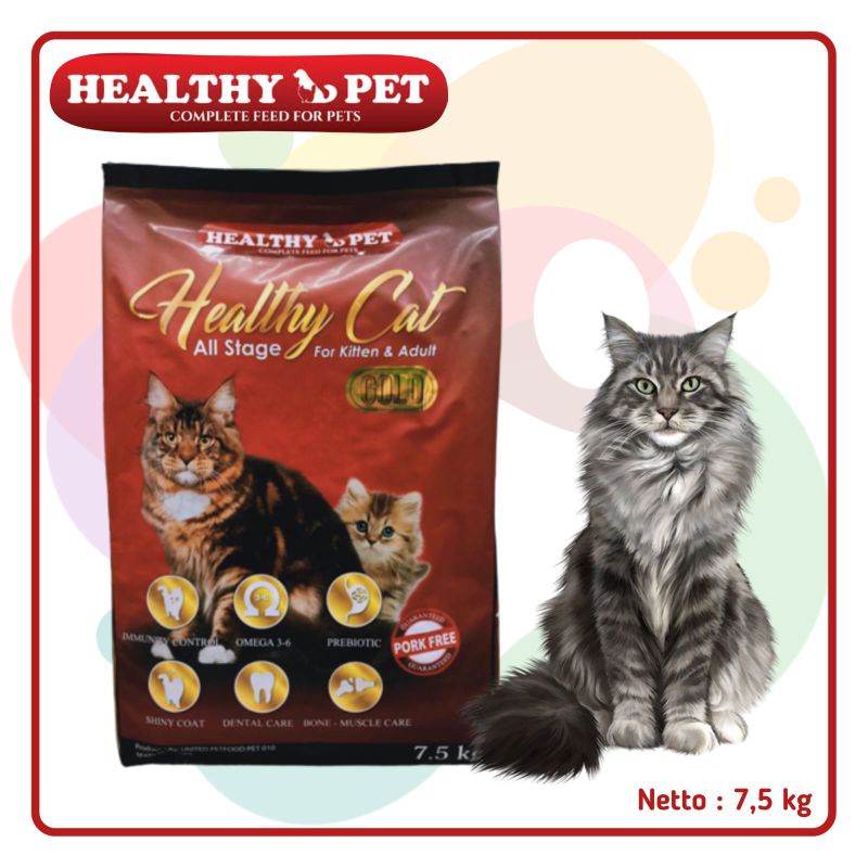 Jual Healthy Pet Healthy Cat All Stage 7,5Kg / Makanan Kucing Premium / Cat Food / Healthy Cat Indonesia|Shopee Indonesia