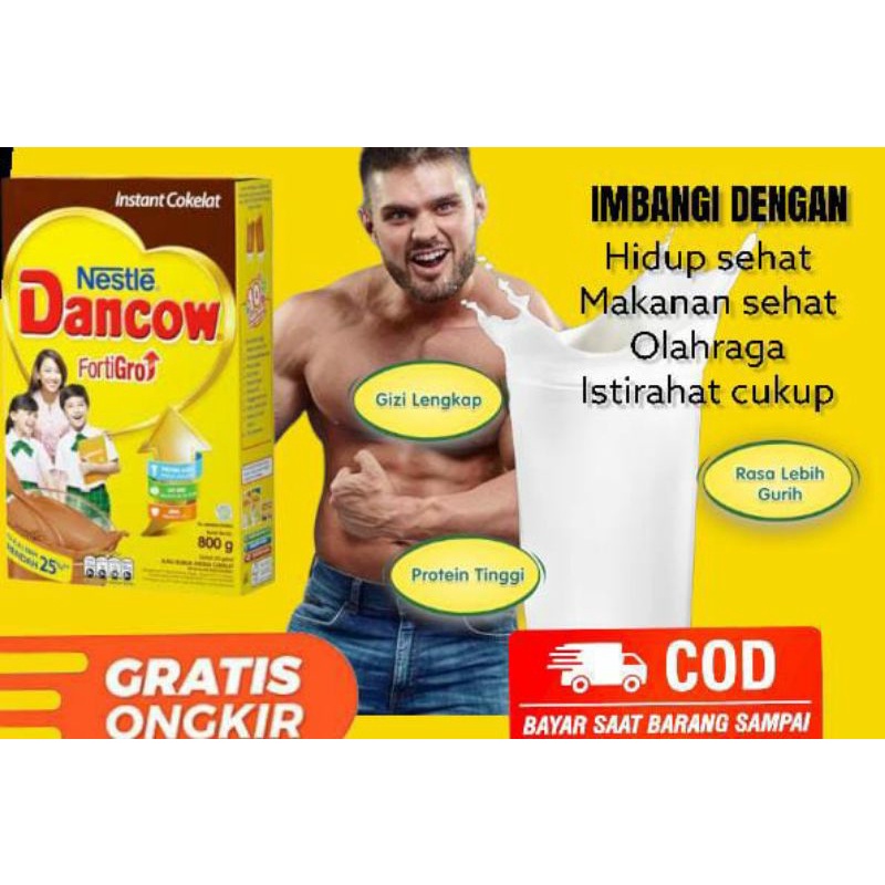 Jual Susu Coklat Pertumbuhan Penambah Berat Badan Anak Remaja Dewasa Dancow Fortigro Full Cream 1Kg | Shopee Indonesia