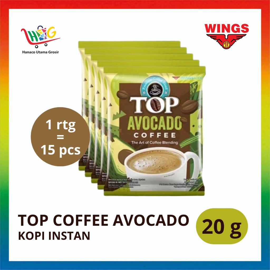 Jual Top Coffee Avocado Coffee 15 x 20 gram [ 1 PAK ] Shopee Indonesia
