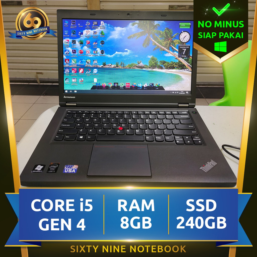 Laptop Second LENOVO Thinkpad T440p Core i5 G4 Super