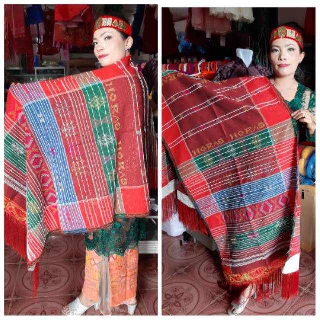 Jual ULOS SADUM DIMENSI BARIS BARIS ULOS BATAK KAIN TENUN FULL PAYET