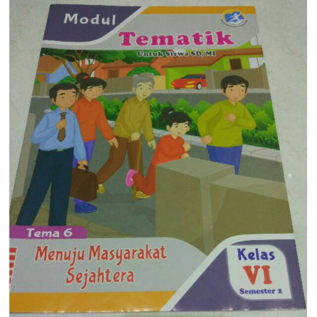 Modul / LKS Kelas 6 Tema 6,7,8,9 Matematika, PAI Shopee