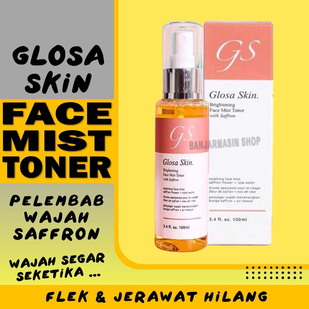Jual Glosa Skin Face Mist Pelembab Wajah Penghilang Jerawat Indonesia
