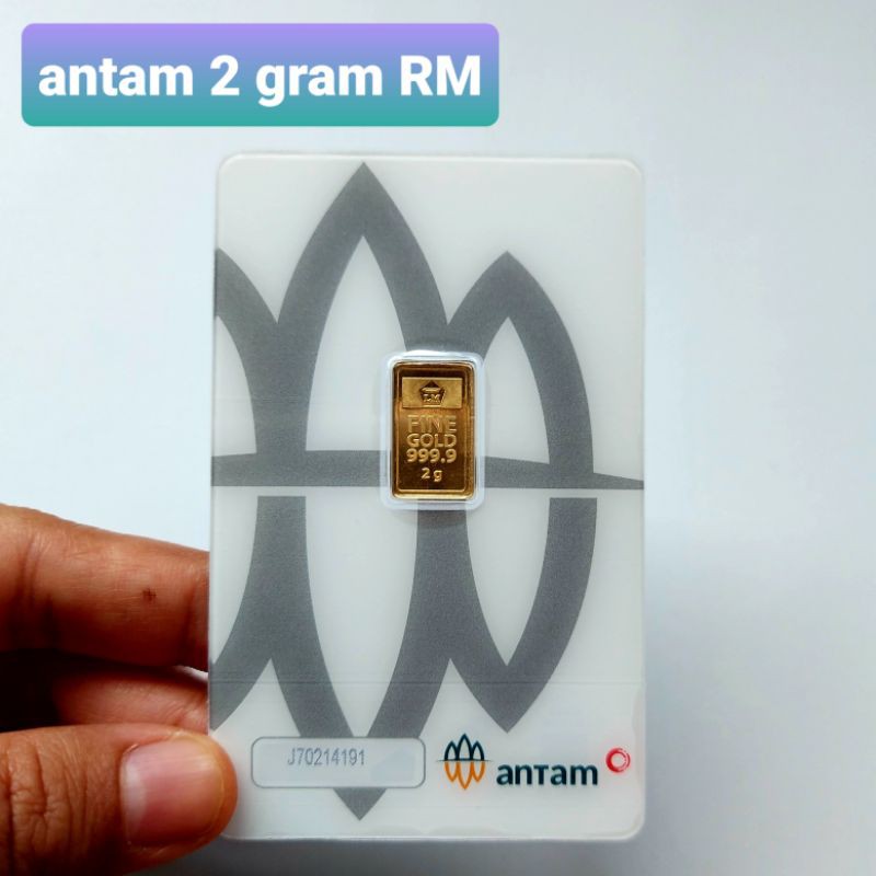 antam 2 gram certieye 24 karat ORI Shopee Indonesia