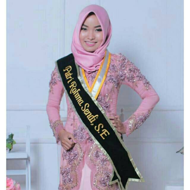 Jual Selempang Slempang Sash Wisuda Event Miss Duta Bride To Be Sidang Skripsi Bahan Satin Indonesia|Shopee Indonesia