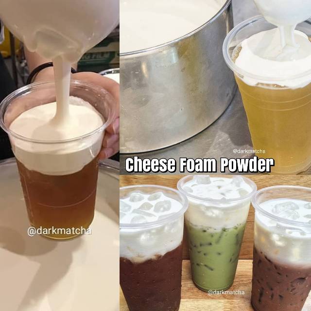 Jual CHEESE FOAM POWDER MACHIATTO halal cream cheese topping murah krim grosir minuman bubble