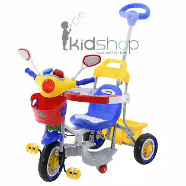 Sepeda Roda Tiga Anak Family Musik Polisi F5923 Family Tricycle Music