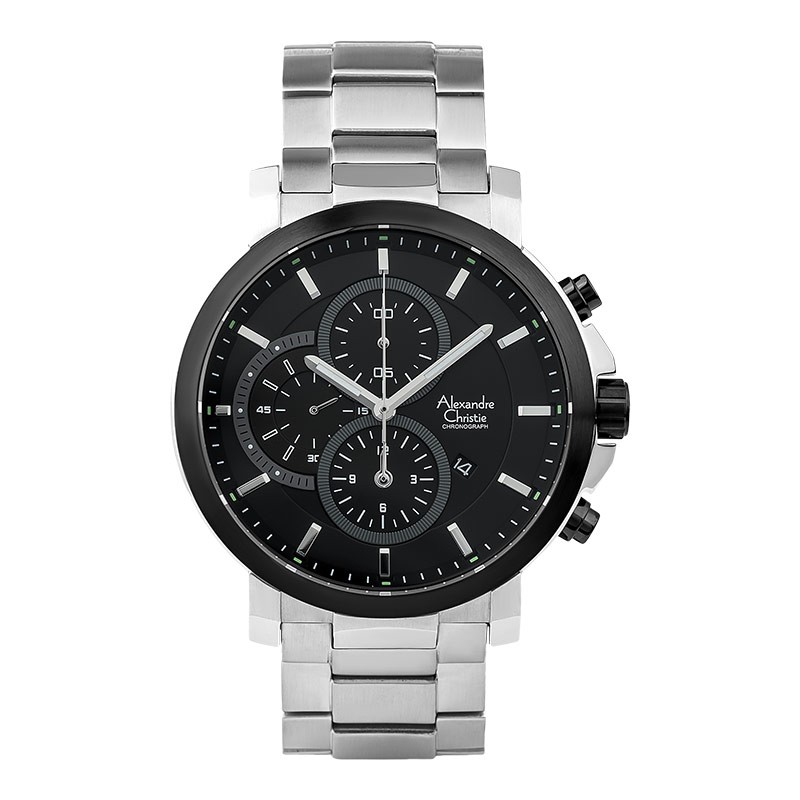 Jam Tangan Pria Alexandre Christie AC 6350 MC BTBBA Men Chronograph