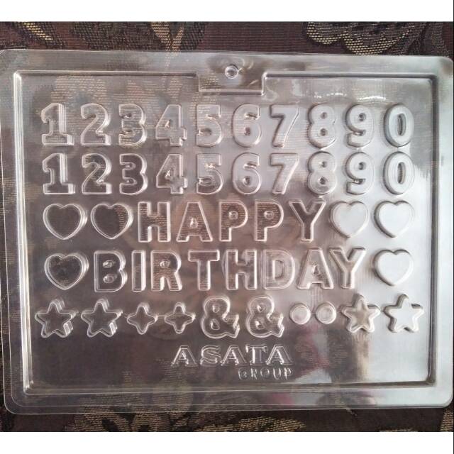 Jual Cetakan Coklat Puding Mika Bentuk Angka Dan Huruf Kecil Ucapan Hbd Love Bintang | Shopee Indonesia