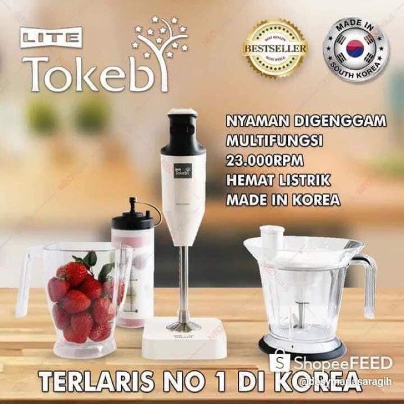 Jual Original Tokebi Cordless Tokebi Lite Hand Blender Shopee Indonesia