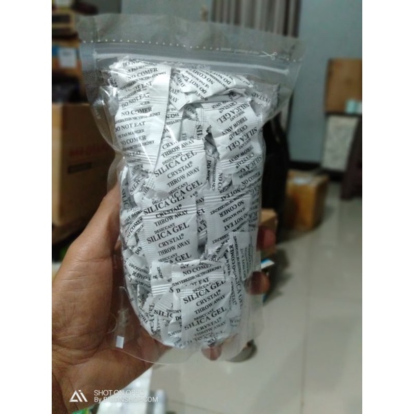 Jual Silica gel silika gel alami 200 gram pengawet Tas Sepatu Dompet