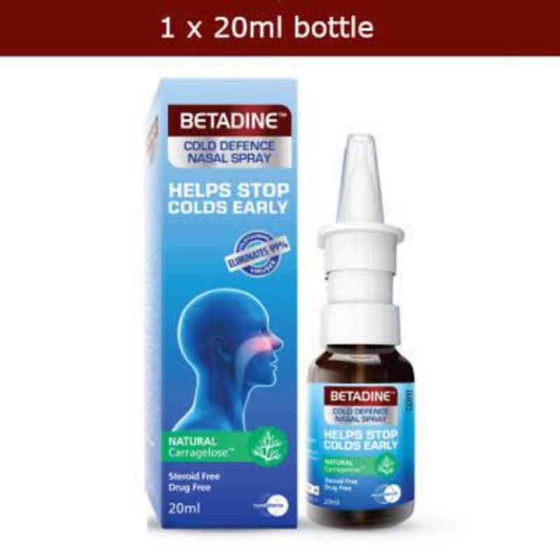 Jual Betadine Cold Defence Nasal Spray Dewasa 20Ml Indonesia|Shopee Indonesia