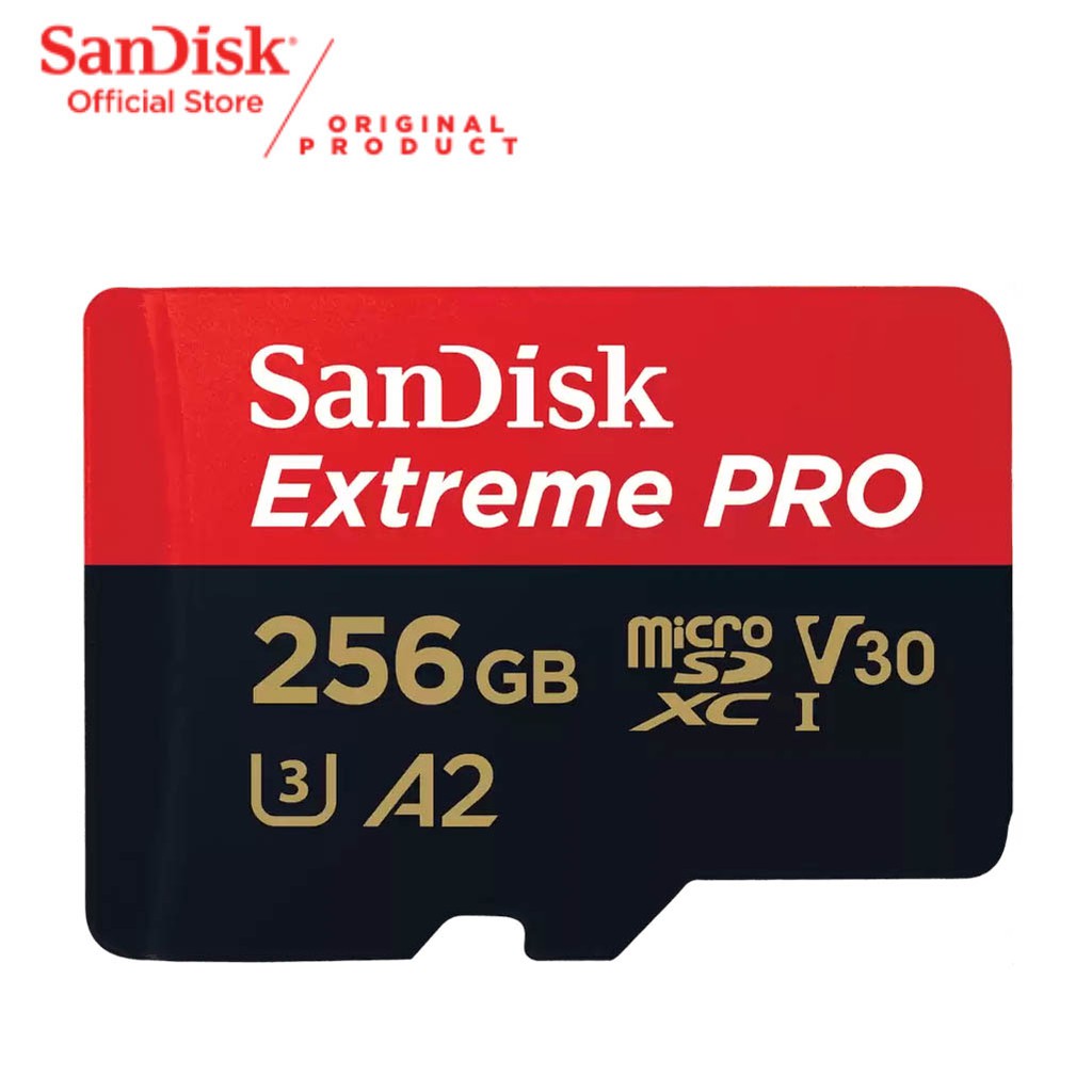 Jual Sandisk Microsdxc Extreme Pro 256Gb A2 Up To 170Mb/S | Shopee Indonesia