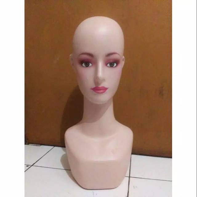 Manekin patung kepala DEWASA pajangan hijab/topi/rambut palsu Shopee