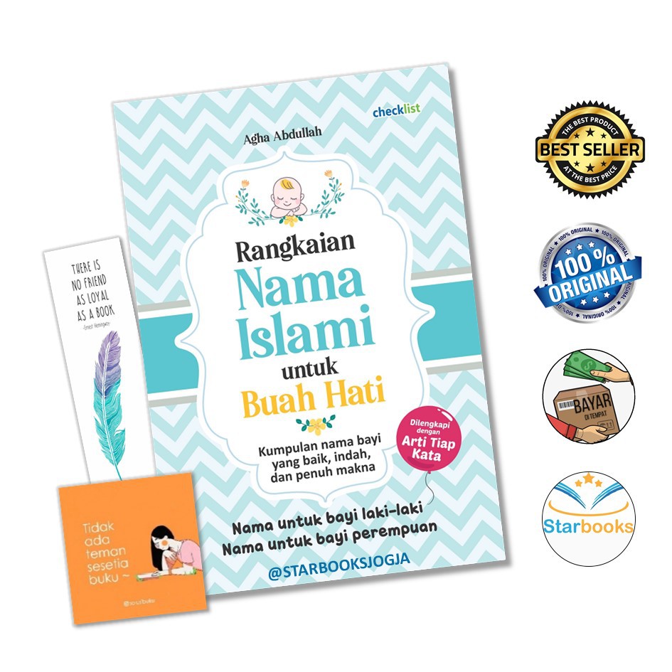 TERBARU!! BUKU AGAMA RANGKAIAN NAMA ISLAMI UNTUK BUAH HATI CHECKLIST