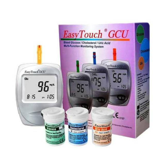 Gcu easy touch alat cek gula darah, asam urat dan