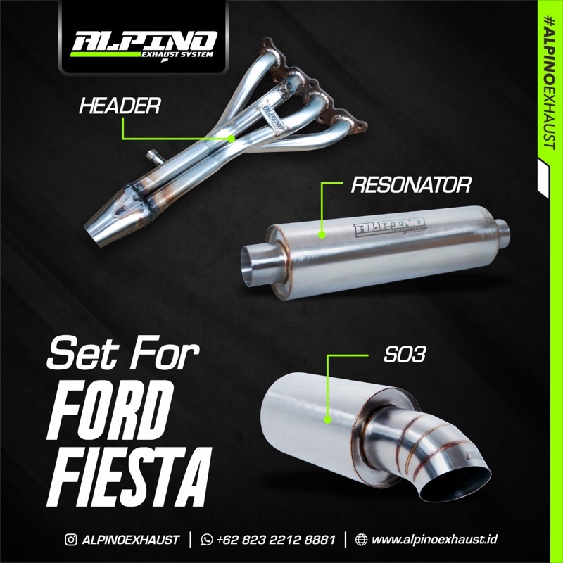Jual FULL SYSTEM ALPINO EXHAUST FOR FORD FIESTA Shopee Indonesia