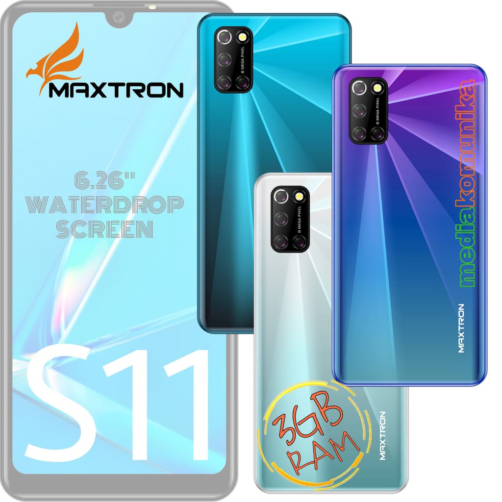 (RAM 3GB) MAXTRON S11 4G HP ANDROID MURAH 4G RAM 3GB ROM 16GB LAYAR 6.