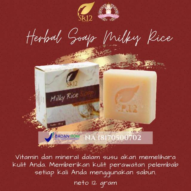 Jual Milk rice soap sr12 ( KULIT BERMINYAK ) Shopee Indonesia