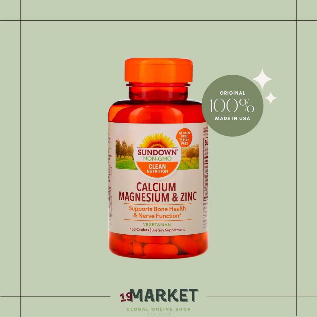 Jual Sundown Naturals calcium magnesium zinc Kalsium USA Shopee Indonesia