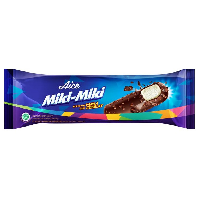 Jual Aice Es Krim Miki Miki Vanilla Coklat 30G | Shopee Indonesia