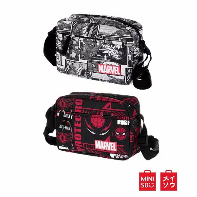 Jual Miniso Official Marvel Crossbody Bag / Tas Selempang Miniso X