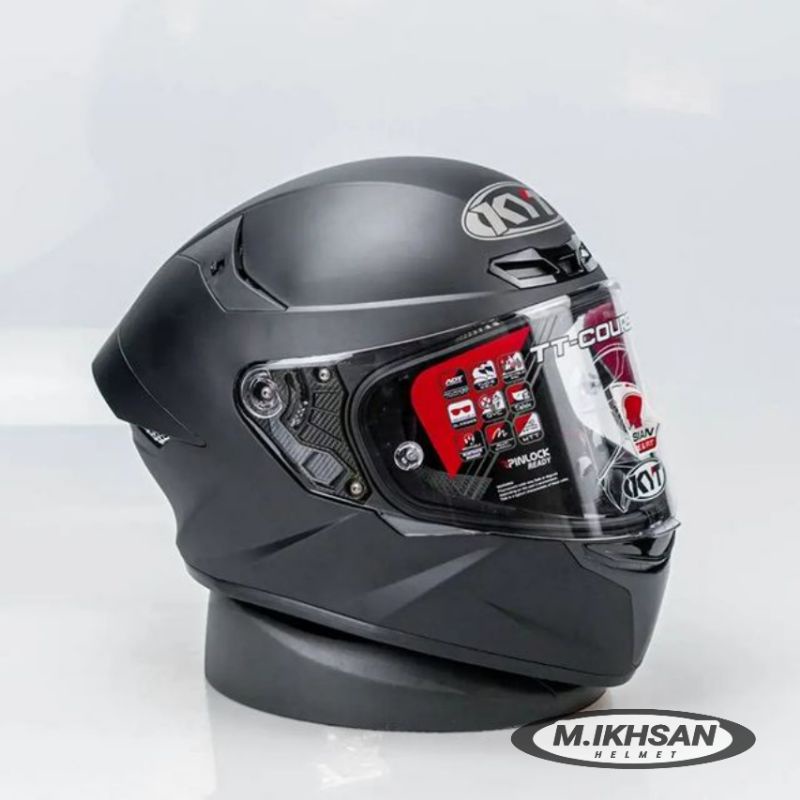 Jual Helm KYT TT Course Black Doff / TTC Black Doff / Produk Original