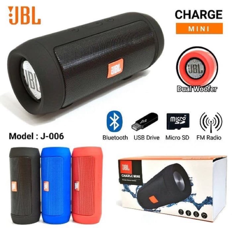 Portable Wireless Speaker J JBL J006 Charge Mini II Bluetooth Super