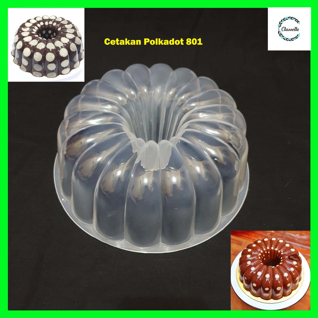 Loyang Cetakan Puding Agar Polkadot Garis Besar 801 Shopee Indonesia